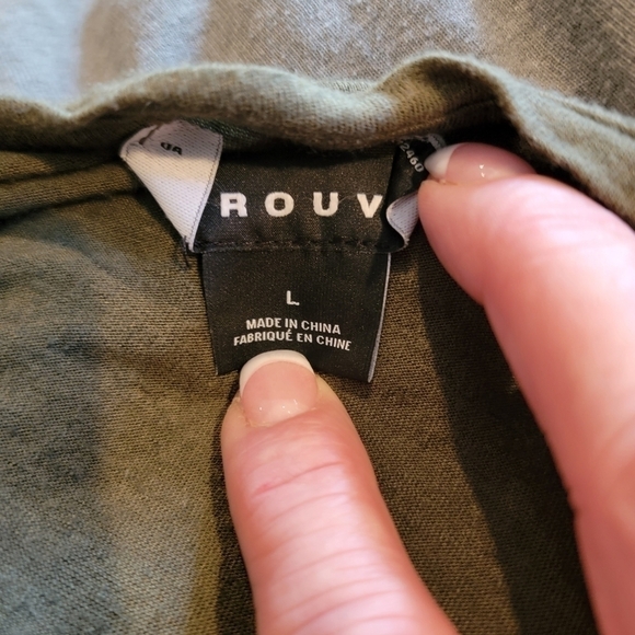 TROUVE Army Green Open Back Tank Size L - Picture 10 of 10